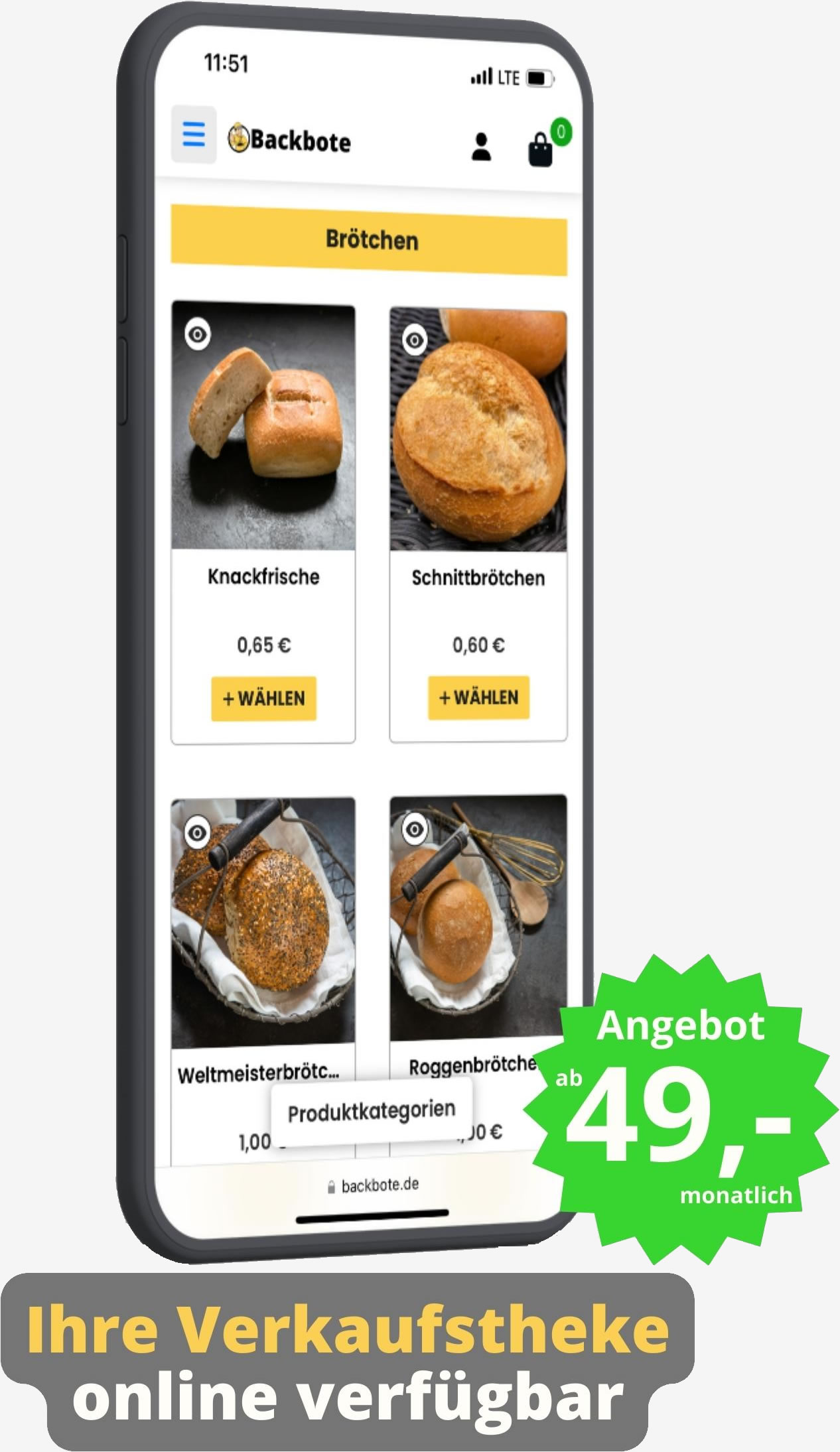 Ihr Backwaren-Online-Shop